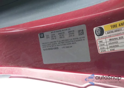 2016 Chevrolet Camaro 1Lt from USA, damaged, VIN 1G1FA1RX8G0158635